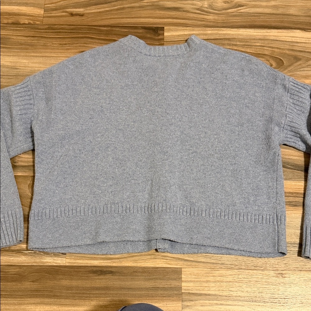 Madewell Clemence Cropped Cardigan Women’s Sz. S Cornflower Blue Wool Blend - Picture 6 of 8